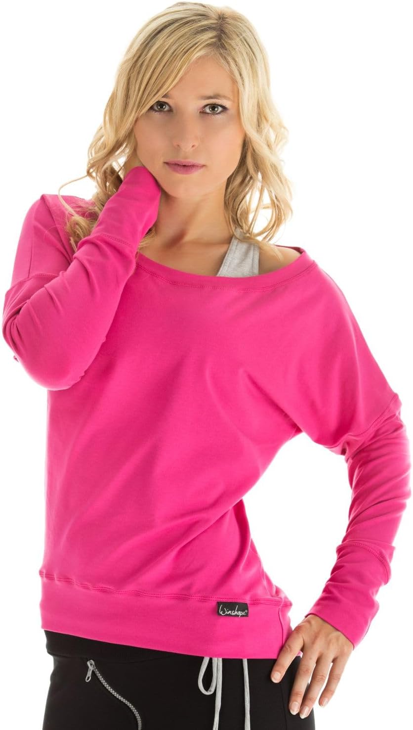 Winshape Damen Freizeit Sport Dance Fitness Longsleeve WS2 XS Rosa, XS Rosa