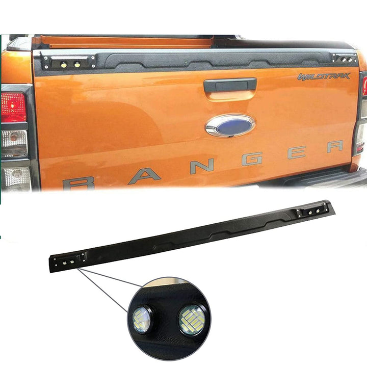 JHCHAN Ladekantenschutz Stossstangenschutz mit LED für Ford Ranger 2012-2022 T6 T7 T8 XL XLT Limited