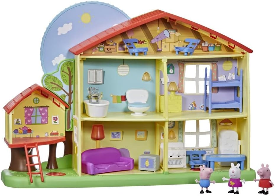 Peppa Pig Peppa’s Adventures Peppa's Playtime to Bedtime House Pre-school Toy, Speech, Light and Sou