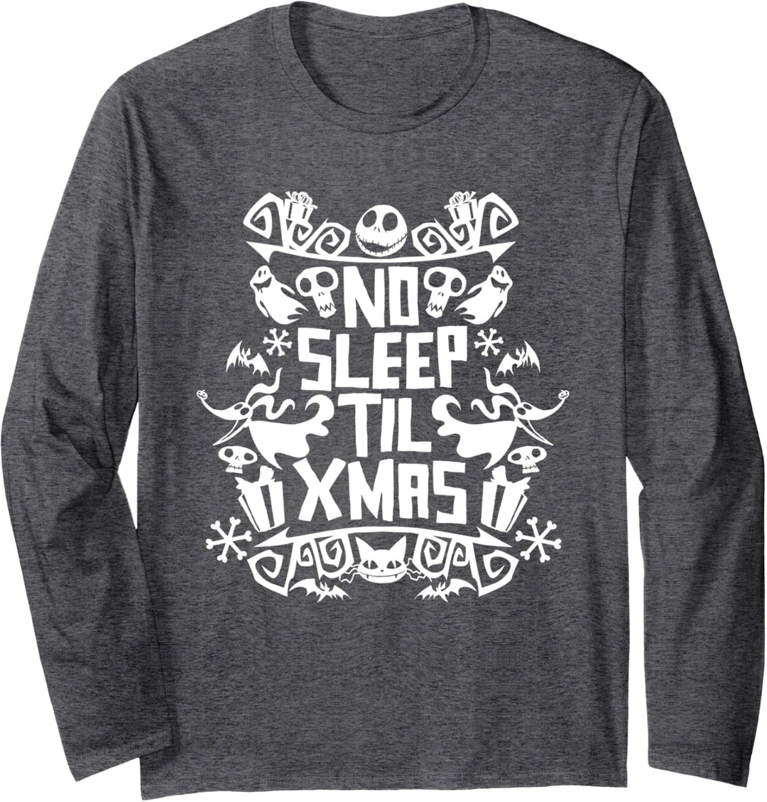 Disney The Nightmare Before Christmas No Sleep Til Christmas Langarmshirt