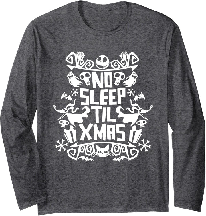 Disney The Nightmare Before Christmas No Sleep Til Christmas Langarmshirt