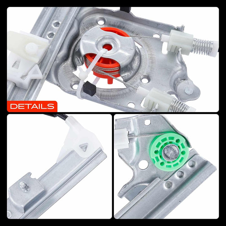Frankberg Elektrisch Fensterheber Ohne Motor 5-Türer Vorne Links Kompatibel mit Laguna II BG0/1 Gran