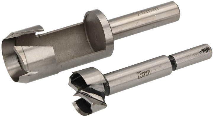 KOTARBAU® Fräser &amp; Bohrer Satz 25 mm Holzbohrer Forstnerbohrer Zapfenbohrer Stopfenbohrer Bohrer Ast