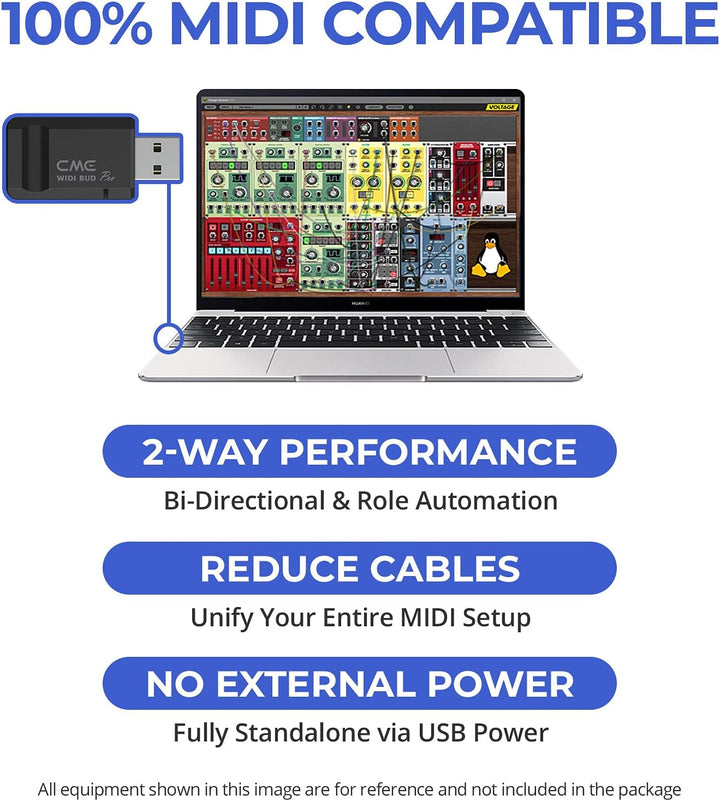 CME WIDI Bud Pro - Bluetooth-MIDI-Schnittstelle für iOS, MacOS, Windows, Android, ChromeOS, Linux, P