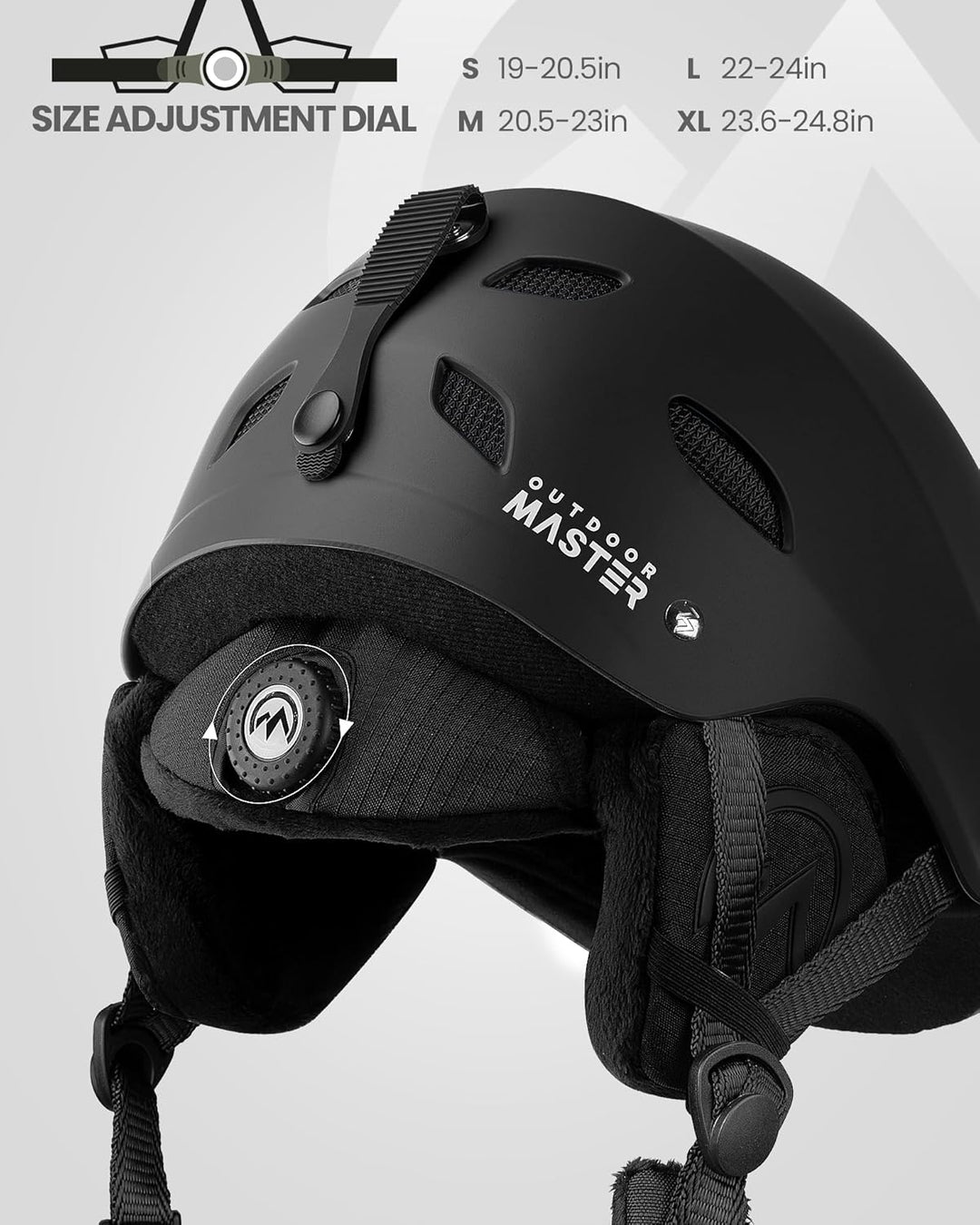 OutdoorMaster Kelvin Unisex Skihelm - Schneesporthelm für Skifahren/Snowboard mit Belüftungssystem,