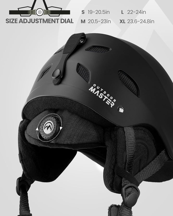 OutdoorMaster Kelvin Unisex Skihelm - Schneesporthelm für Skifahren/Snowboard mit Belüftungssystem,