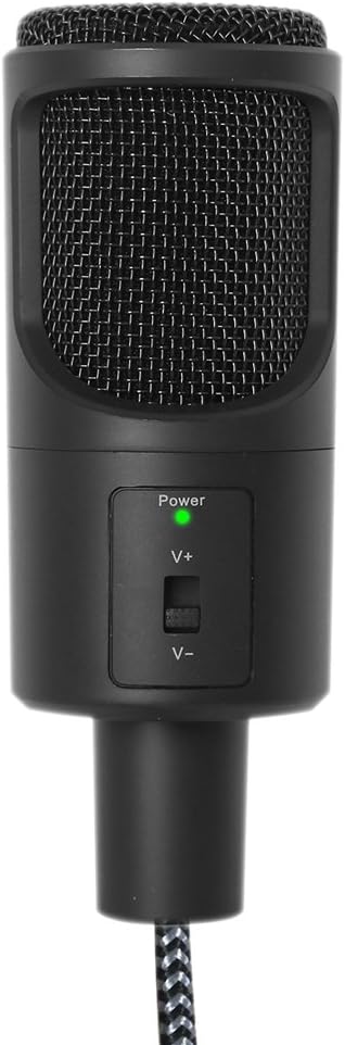 Woxter Mic Studio 50 - Kondensieren Mikrofon, Stativ enthalten, USB-Anschluss, kompatibel mit YouTub