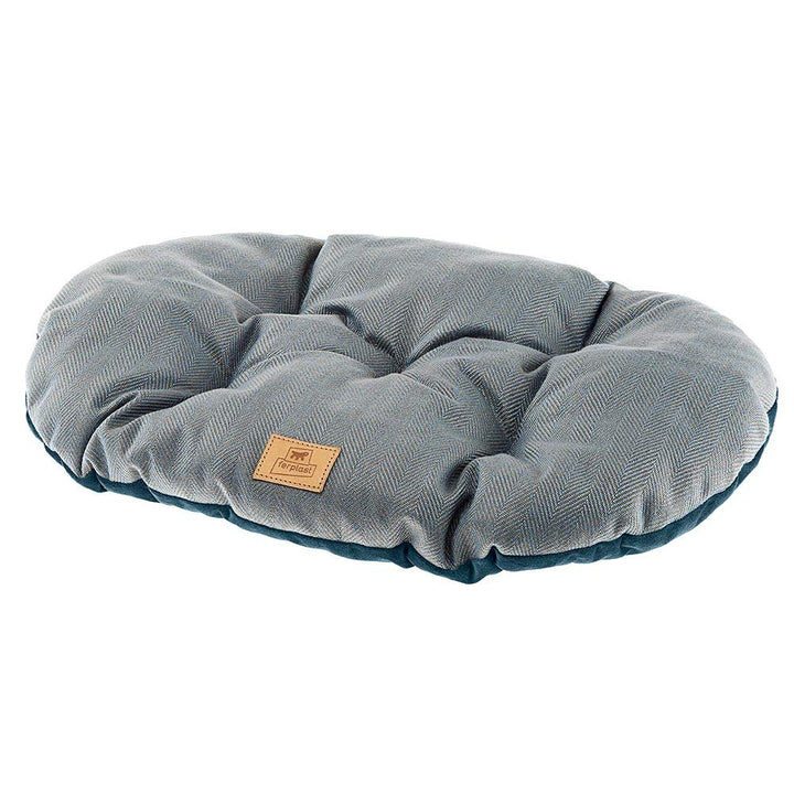 Ferplast Kissen für Hunde und Katzen STUART 65/6, doppelseitig, aus Tweed und weichem Samt, waschbar