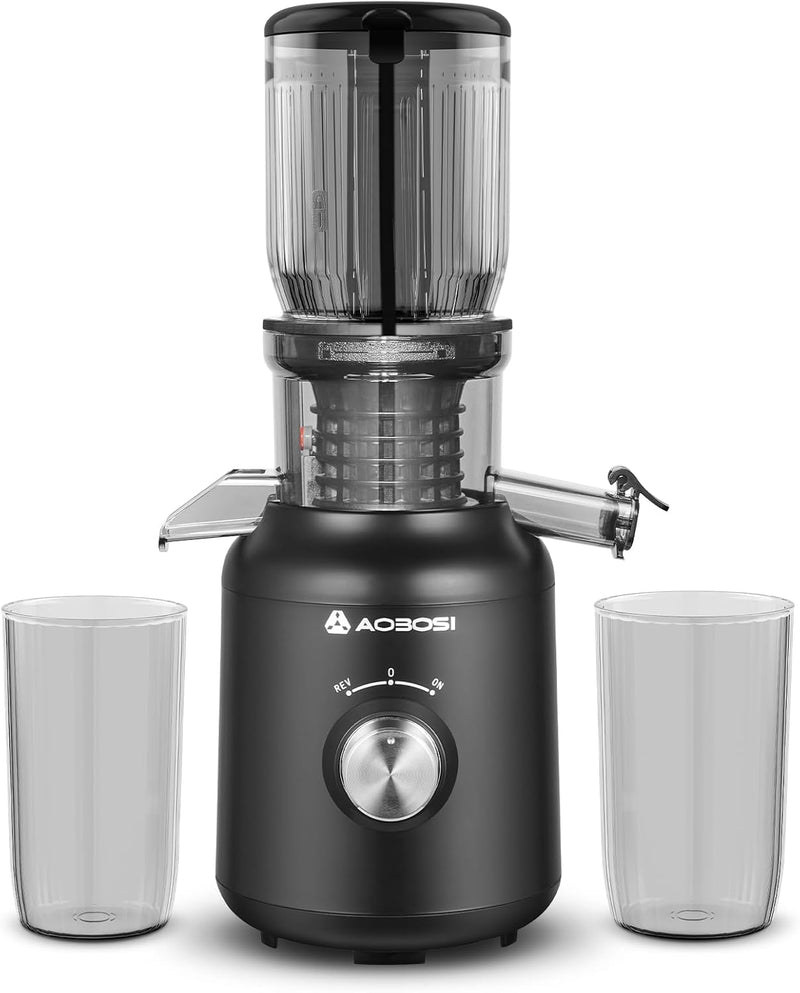 Entsafter-AOBOSI 250W Slow Juicer-Entsafter gemüse und obst mit 1,2L Fassungsvermögen-Saftpresse mit