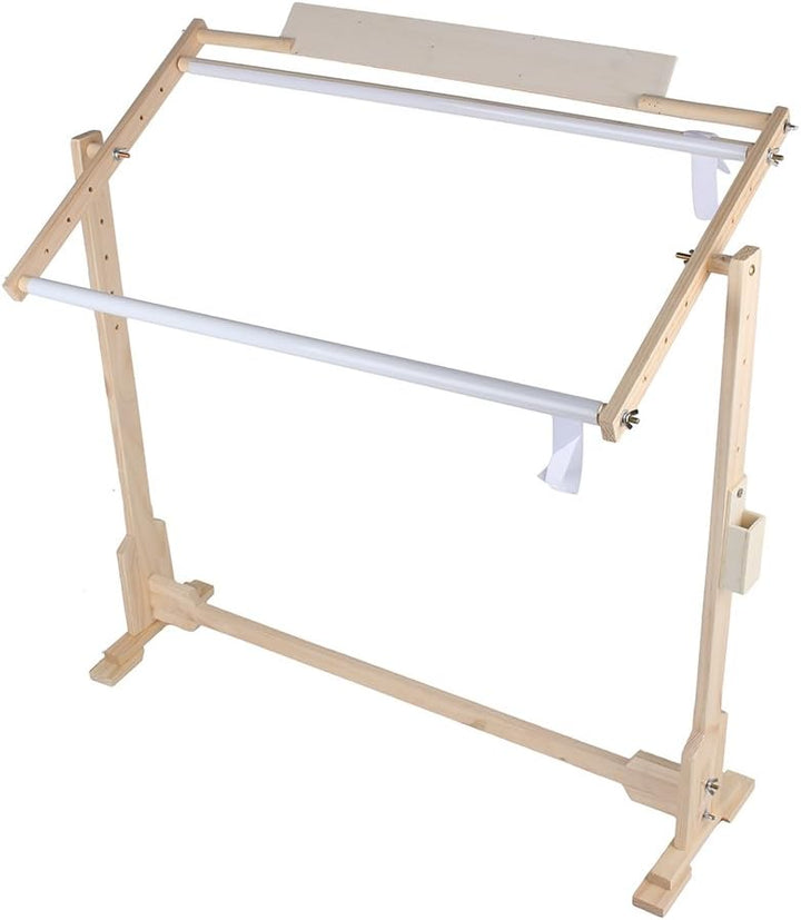 Stickerei-Ständer, Tapisserieständer, 14 CT Holzboden Tapisserieständer mit 5 Höhen