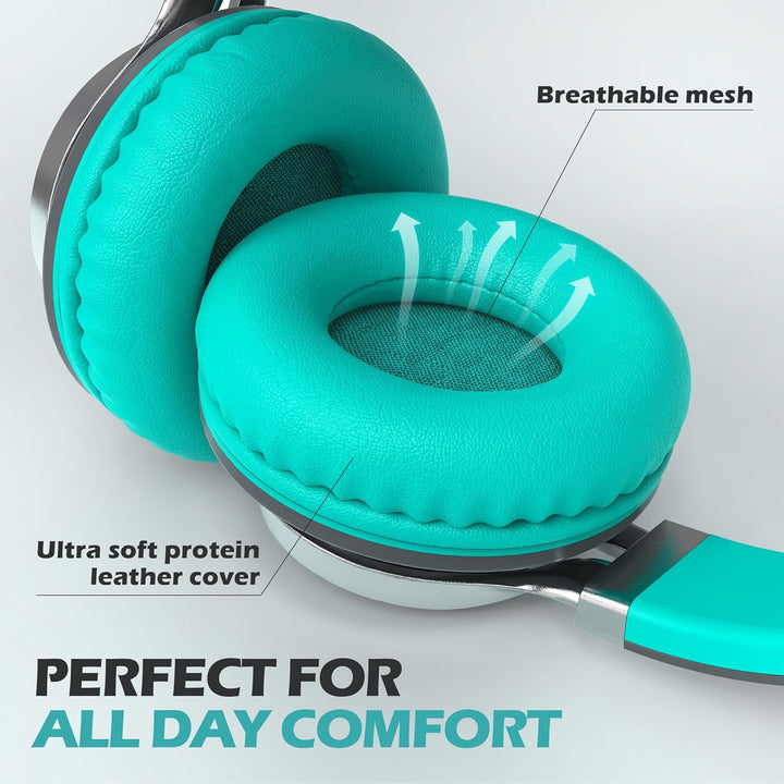 AILIHEN C8 Kopfhörer mit Kabel Mikrofon und Lautstärkeregler Faltbar 3,5mm Headsets On-Ear für Smart