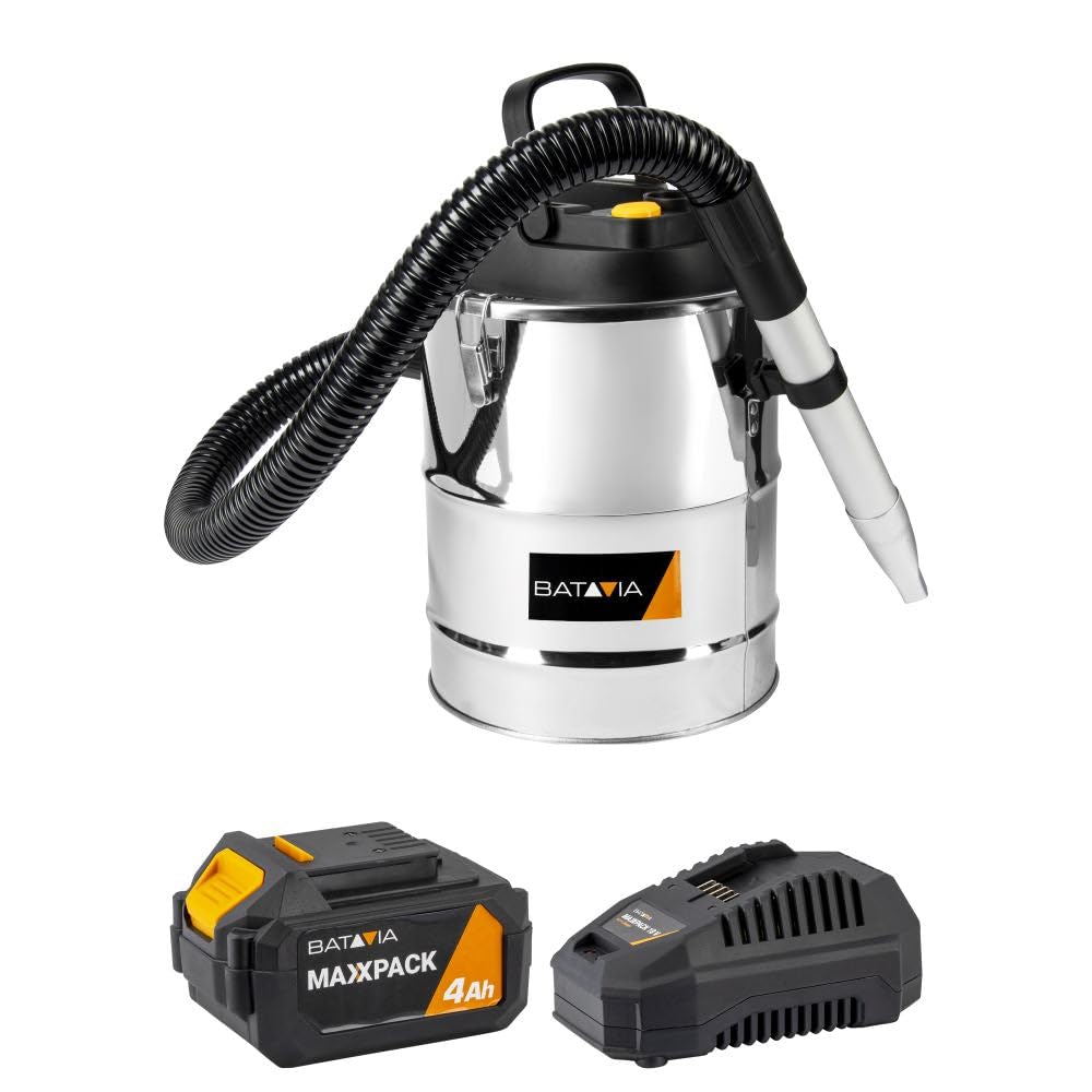 Batavia 18V Akku-Aschesauger - Kaminsauger mit HEPA-Filter, 12L
