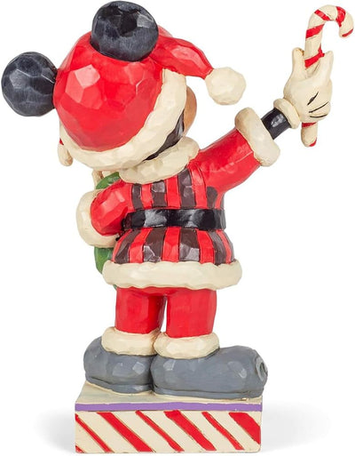 Disney Traditions Mickey Mouse with Candy Canes Figurine