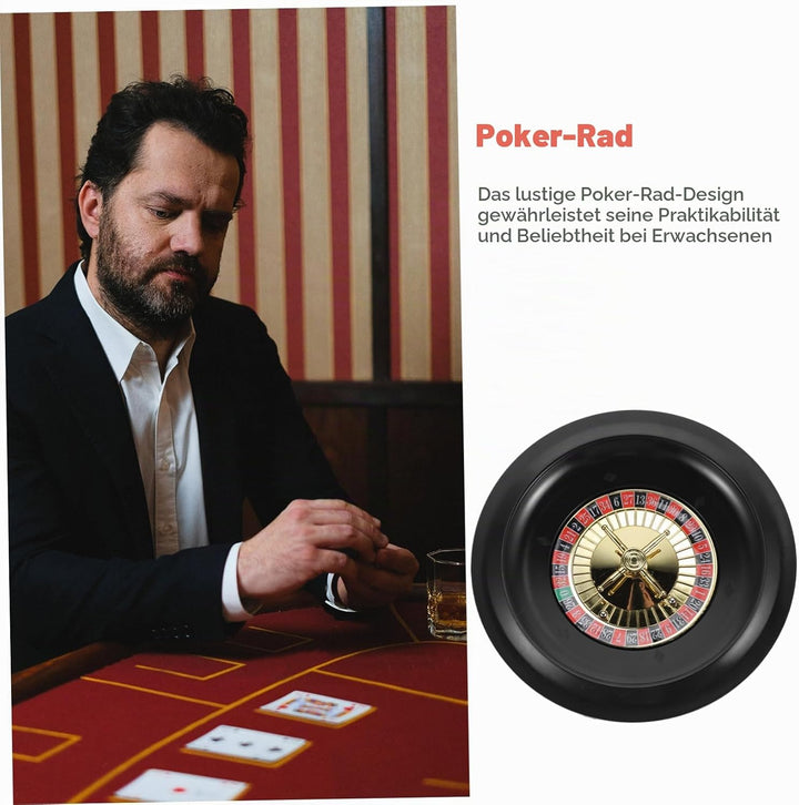 Garneck 10-Zoll Für Spiele - Professionelles Roulette Spiel Set Für Heimspiel Und Partys Ideal Für P