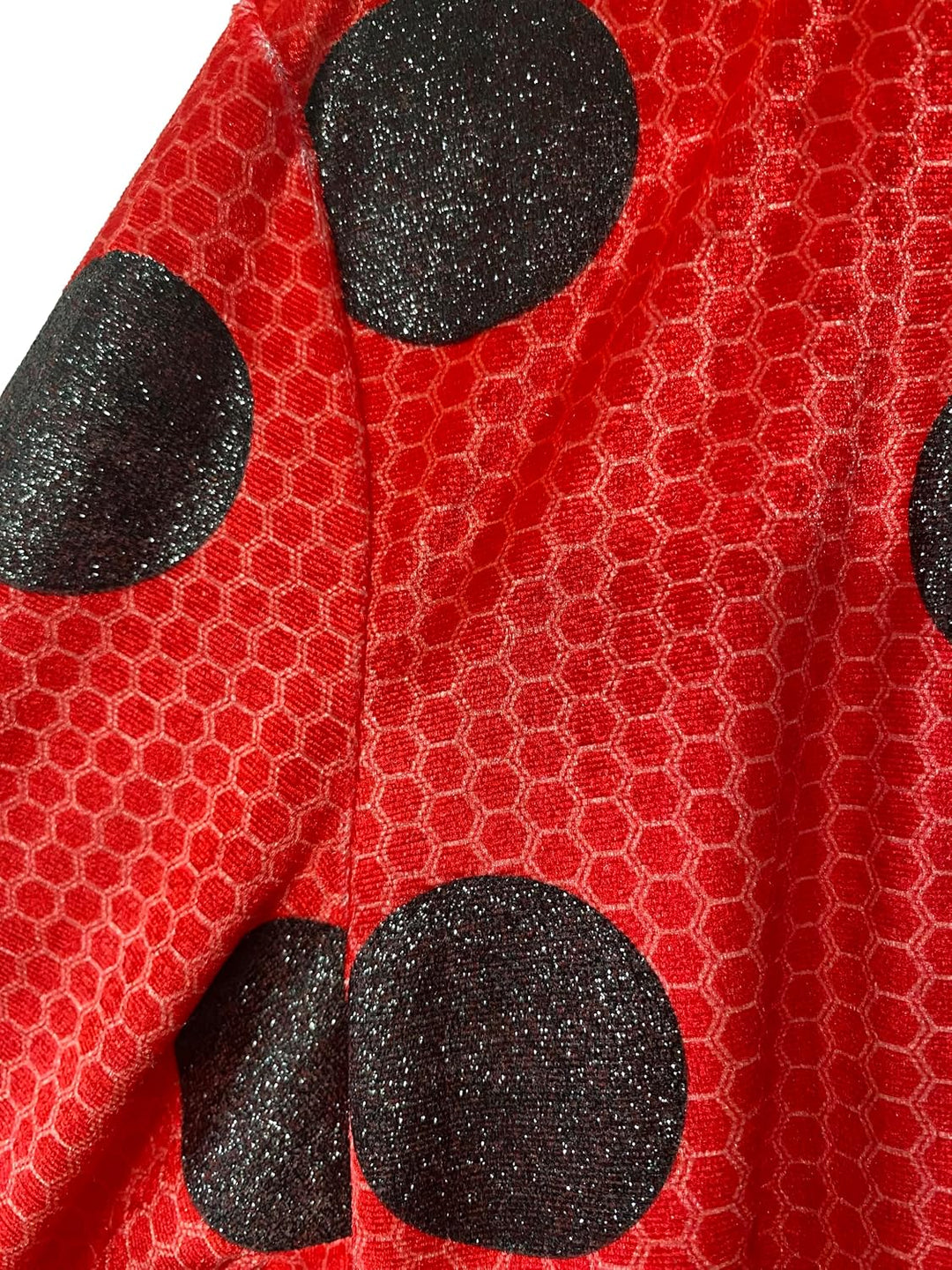 Rubies Miraculous Ladybug Premium-Kostüm für Mädchen, Samt-Jumpsuit mit glitzernden Punkten, Lentiku