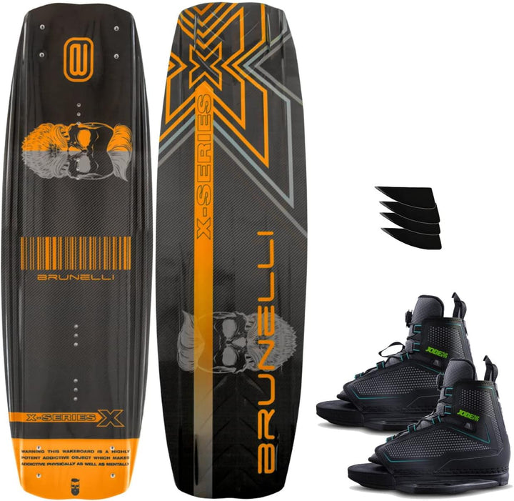 BRUNELLI Carbon Wakeboard Set 138 cm mit Jobe Maze Wakeboardbindung