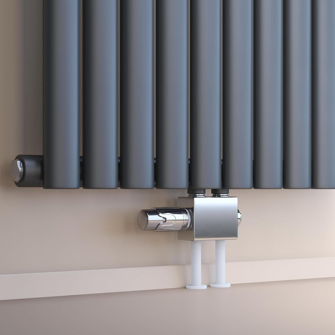 VILSTEIN® Universal Heizkörperanschluss Set [MIT THERMOSTAT] - Multiblock Anschluss für Heizung - Zw