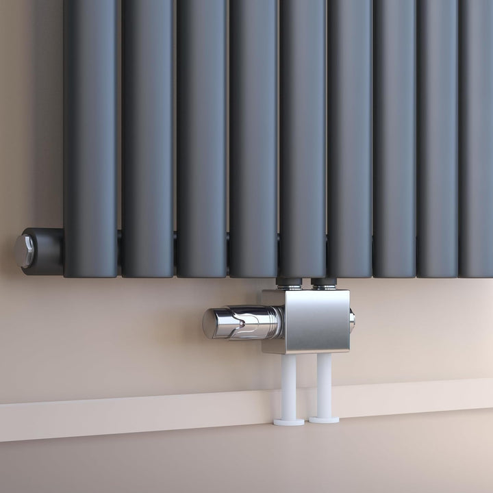 VILSTEIN® Universal Heizkörperanschluss Set [MIT THERMOSTAT] - Multiblock Anschluss für Heizung - Zw