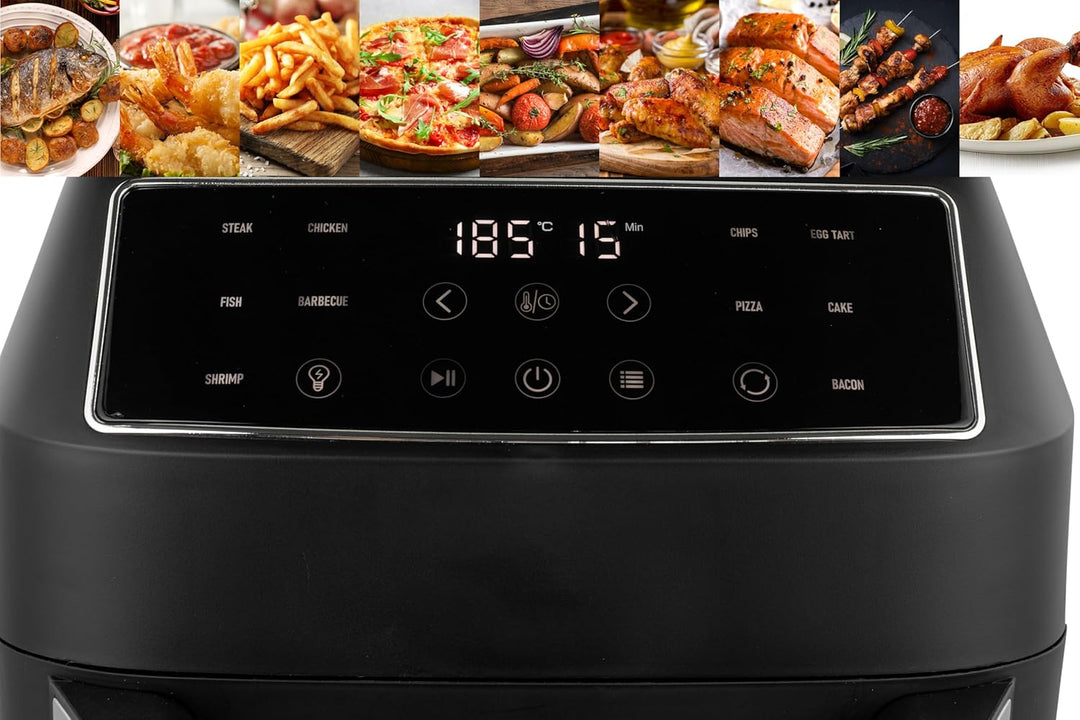 Heissluftfritteuse 12 Liter, Multifunktions Mini Backofen, 10 in 1 Heissluftfritteuse mit digitalen