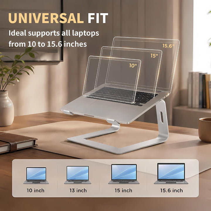 Orionstar Laptop Ständer, Ergonomischer Laptop Stand für Schreibtisch, Aluminium Laptop Halterung mi