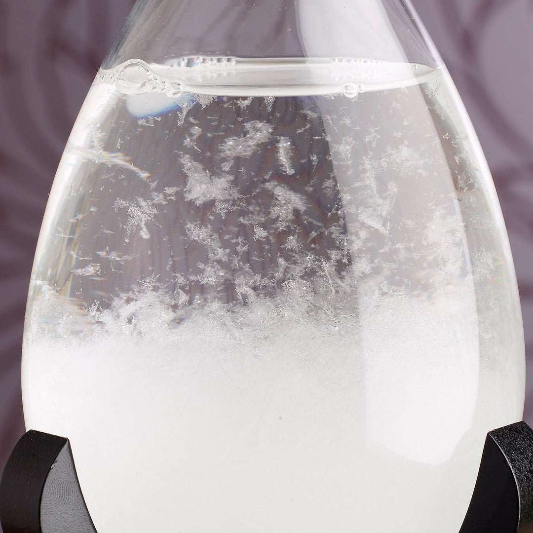 Carlo Milano Sturmglas Barometer: Modernes Fitzroy-Sturmglas in Tropfenform, 22cm (Sturmglas zur Wet
