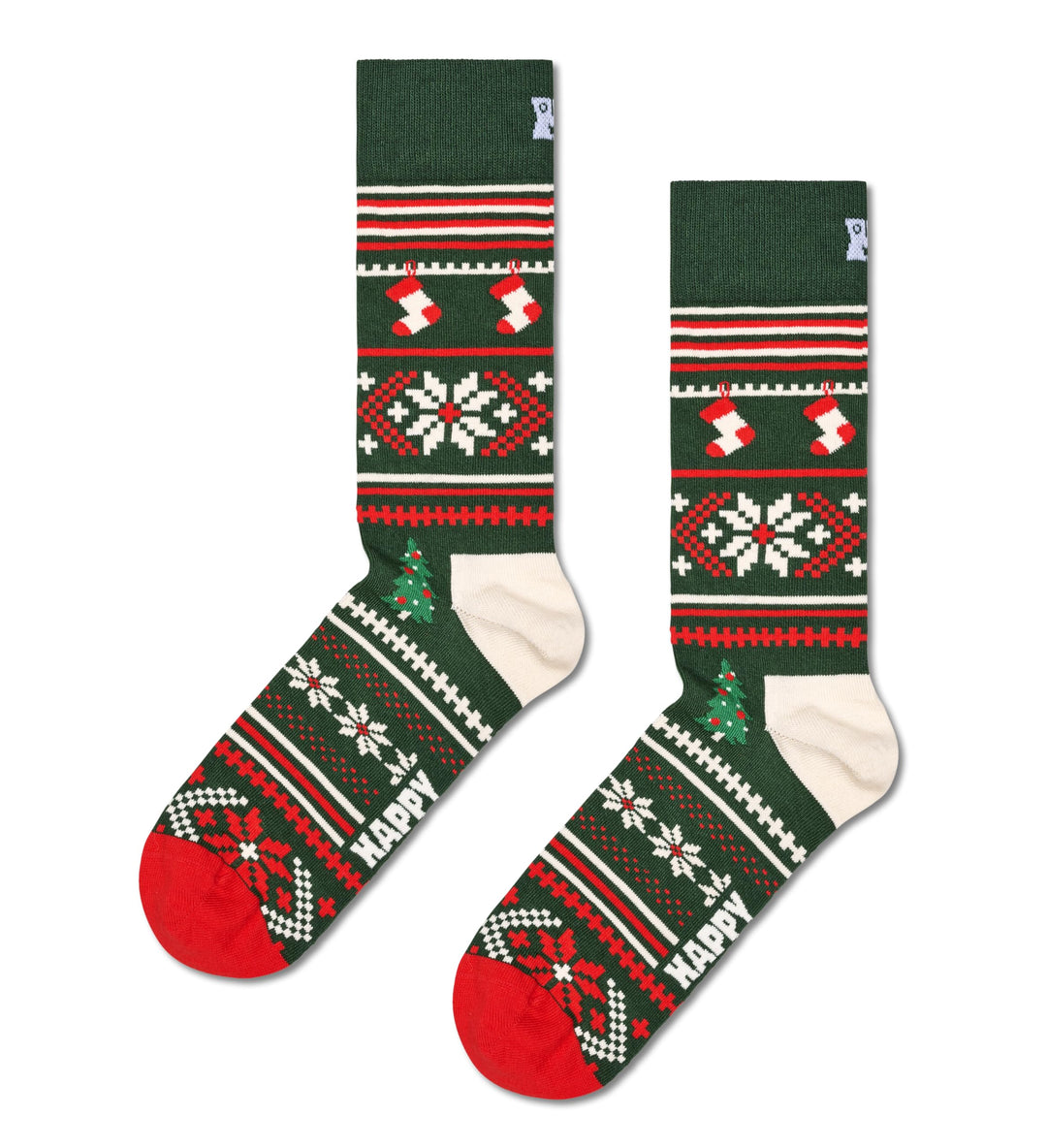 Happy Socks Weihnachtssocken – Feiertags-Baumwollsocken in lustigen Geschenkboxen – Schneemann- und