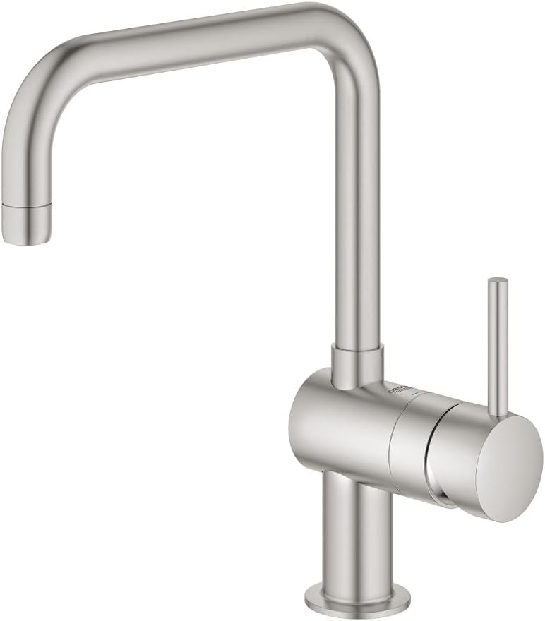 GROHE Minta - Einhand-Spültischarmatur (U-Auslauf, Einlochmontage, schwenkbarer Rohrauslauf, flexibl