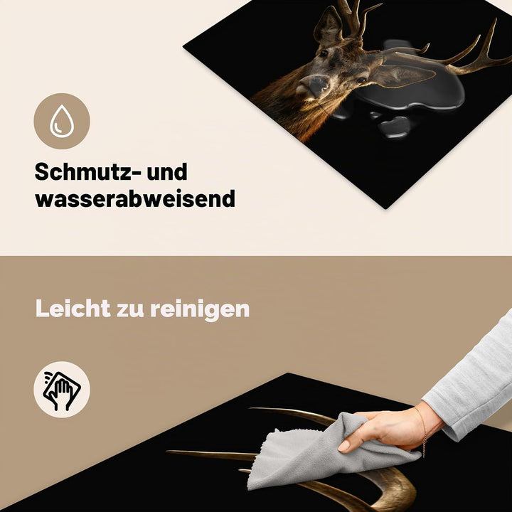 Herdabdeckplatte Einteilig Küche Herdabdeckung Induktionsfeld Ceranfeld Herdabdeckplatten Vinyl Matt