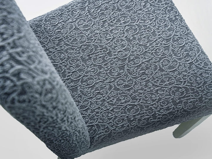 SODERBERGH Stuhlhussen 2er Set Stretch Bezug Jacquard für Stühle Dekoration Esszimmer Hochzeit Feier