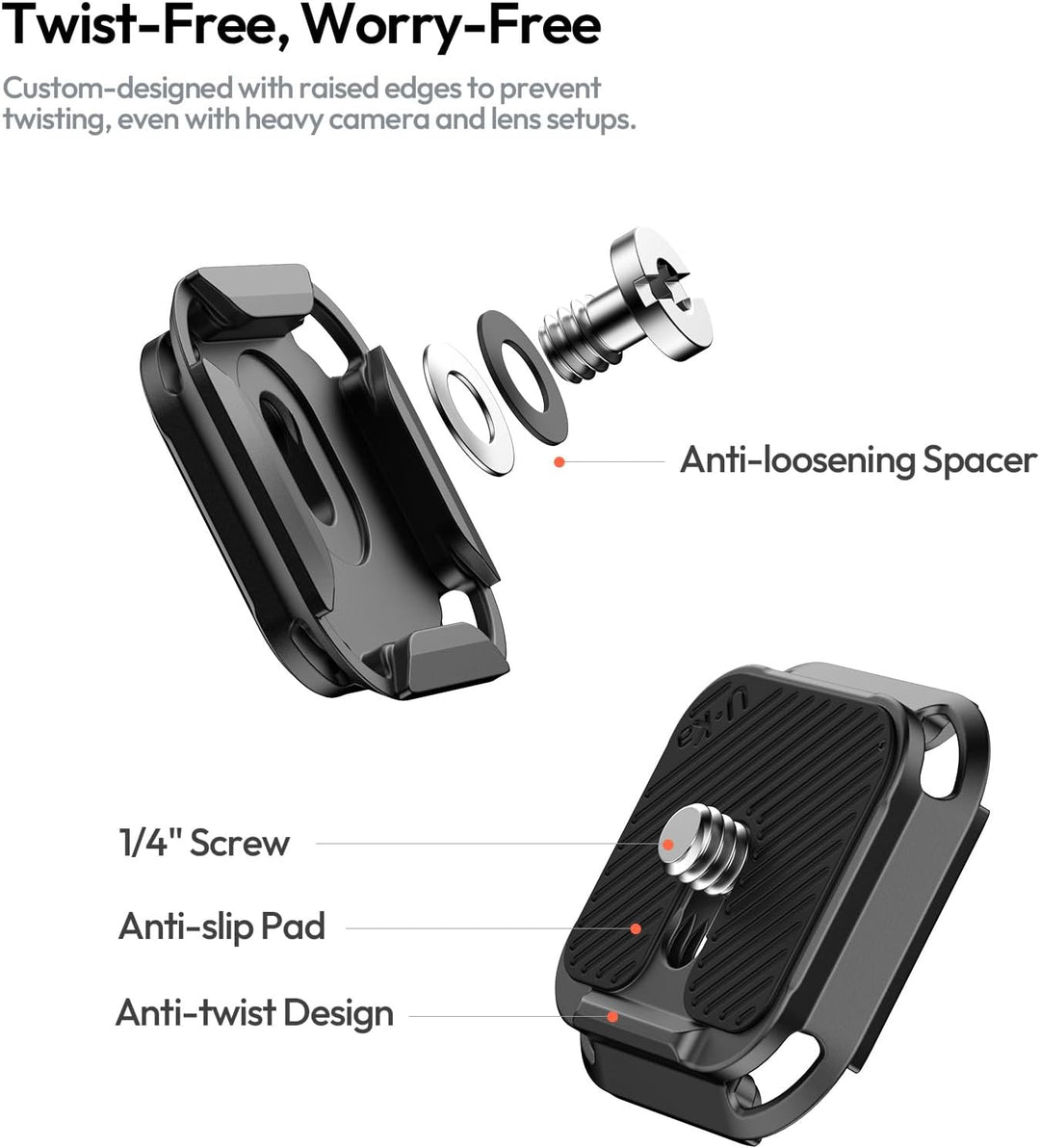ULANZI TT30 Ultraportables Kamerastativ mit Panorama-Kugelkopf, Mini Tischstativ aus Aluminium für s