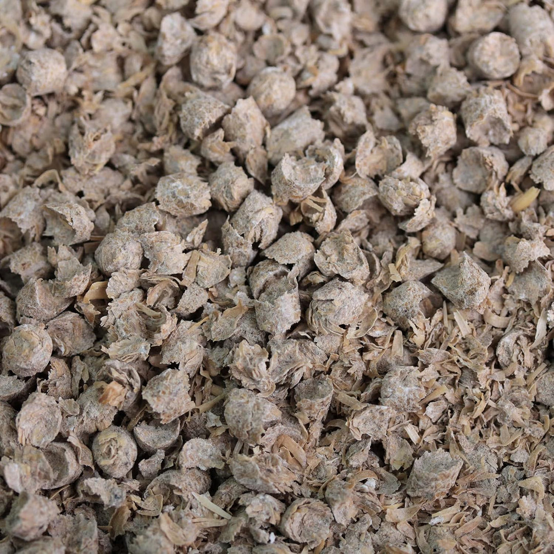 federgold® Geflügel-Einstreu - Strohpellets 15 kg – Hygienische Einstreu aus regionalem Stroh | stau