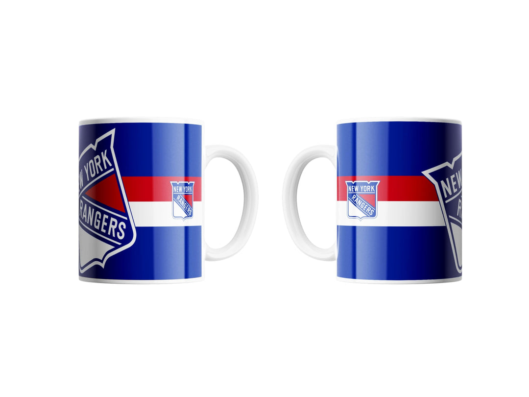 NHL New York Rangers Kaffeebecher Kaffeetasse Tasse 15oz 450ml Triple Logo