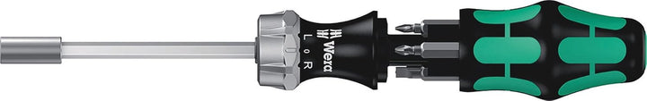 Wera Kraftform Kompakt 27 RA 1 SB, 7-teilig, 05073660001 & Bit-Sortiment, Bit-Check 30 Metal 1, 30-t