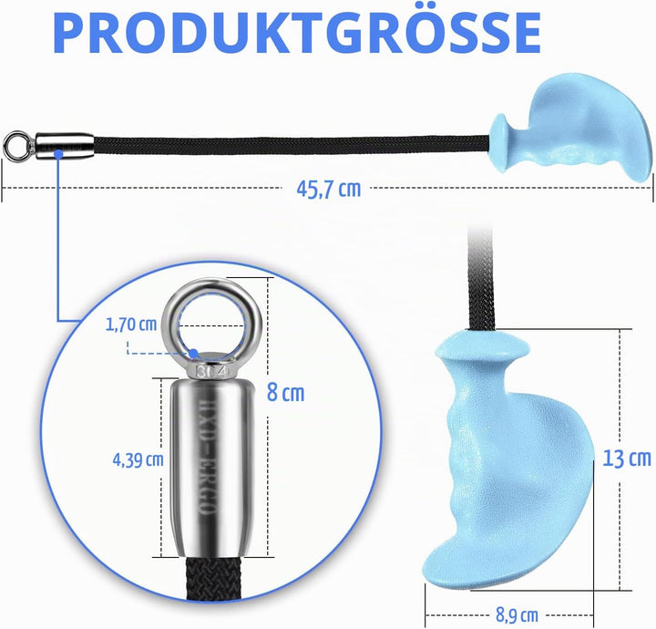 HXD-ERGO Trizeps Bizeps Seil Ergonomisches Griffe, Trizepsseil Gedrehtes Seil Bizeps Trizepstau zum