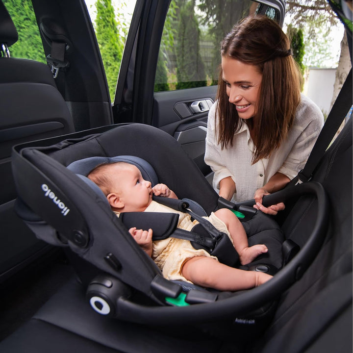 Lionelo ASTRID i-Size Baby Autositz 40-87 cm, Babyschale Gruppe 0+, Rückwärtsgerichtete Montage, 3-P