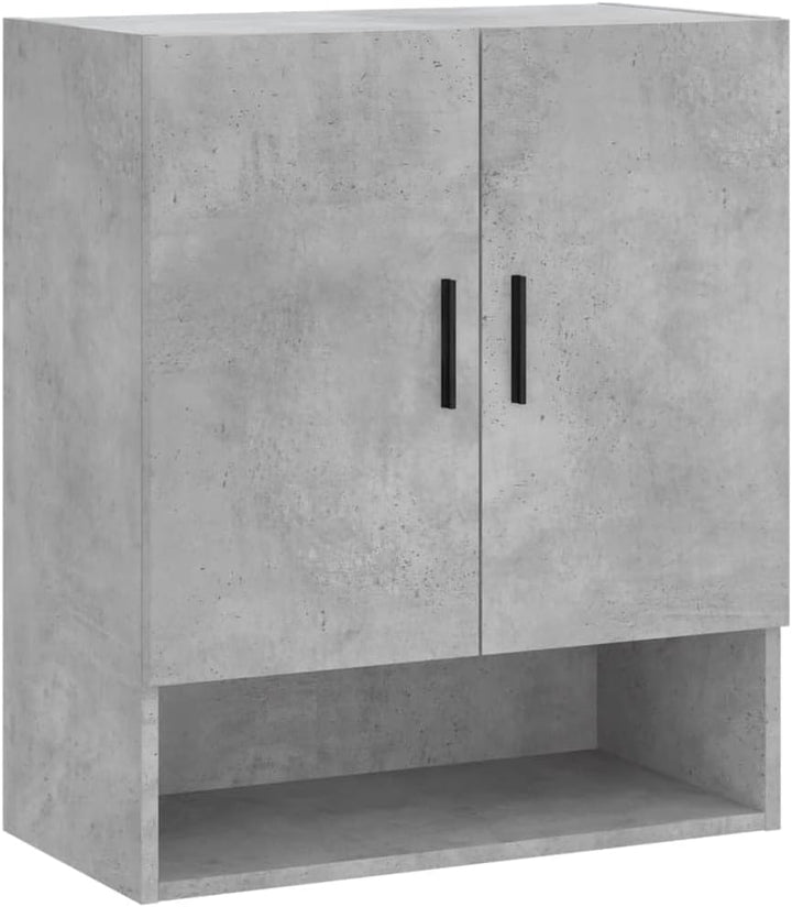 Wandschrank Betongrau 60x31x70 cm Holzwerkstoff Hängeschrank Badschrank Langlebiges Material Widerst