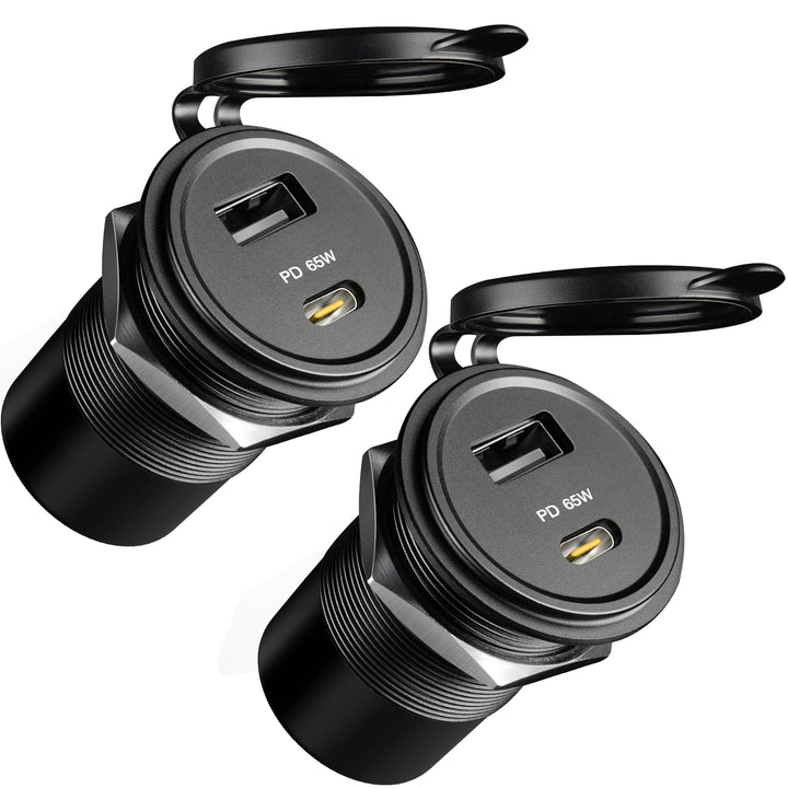 acegoo 12V USB C Steckdose 65W PD &amp; 18W QC, Wohnmobil Auto USB Dose Buchse 12 Volt KFZ Zigarettenanz