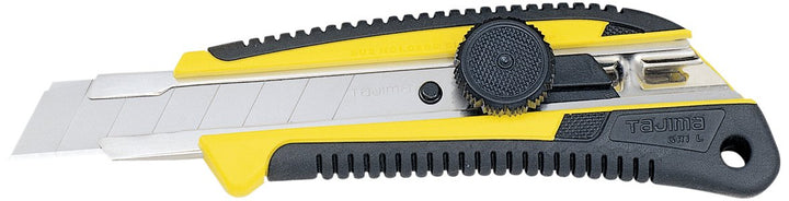 Tajima Cuttermesser (Cutter, Teppichmesser), 18mm Klinge, Dial-Blade-Lock – ergonomischer Griff – LC