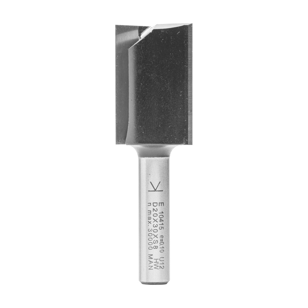 ENT 10415 Nutfräser HW, Schaft (S) 8 mm, Durchmesser (D) 20 mm, NL 30 mm, SL 32 mm, GL 62 mm D=20 /
