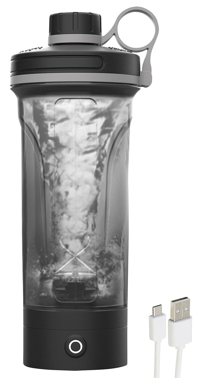 PEARL sports Mixer: Akkubetriebener Protein- und Milchshaker, 600 ml, spülmaschinenfest (Eiweiss Sha