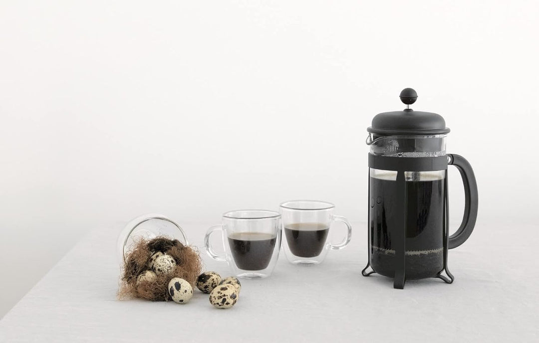 Bodum Java French Press Kaffee- und Teebereiter mit bruchsicherer SAN-Kunststoff-Karaffe, 100 ml, Sc