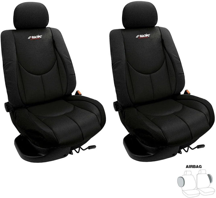 Simoni Racing CSR/AN-V Front Universal Cover Seat, Type A, Schwarz