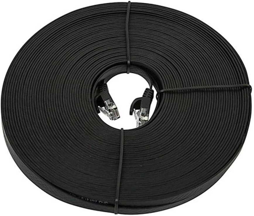 Monoprice Cat5e Patchkabel, flach, UTP, 30 AWG, 350 MHz, reines Kupfer, knickgeschützt, RJ45 Flexboo