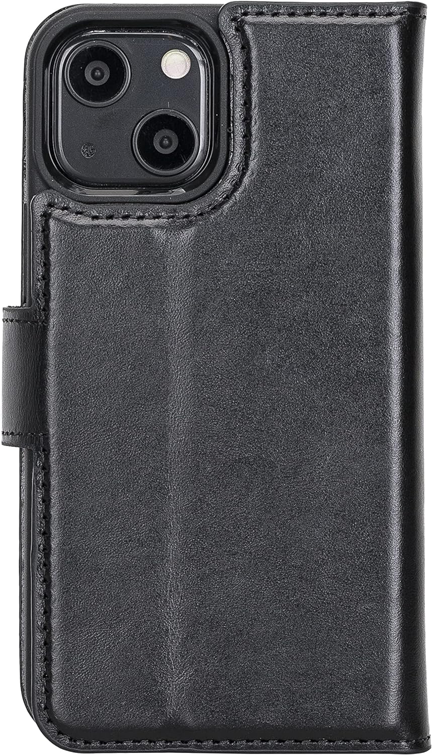 Solo Pelle Lederhülle kompatibel für iPhone 13 Mini in 5.4 Zoll abnehmbare Hülle (2in1) inkl. Karten