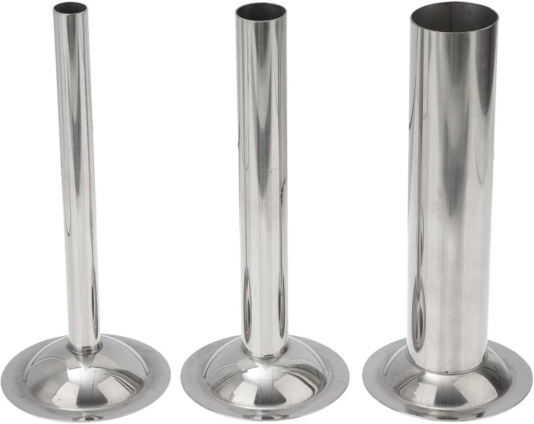 Hemoton 3 Stk. Wurstfüllhülsen aus Edelstahl, Mahlwerk für Würstchen, Füllwerkzeug für Fleischwolf,