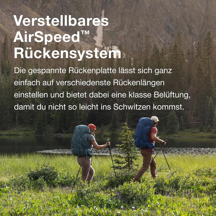 Osprey Rook Herren Rucksack EF - Fassungsvermögen 65L Dark Charcoal/Silver Lining, EF - Fassungsverm