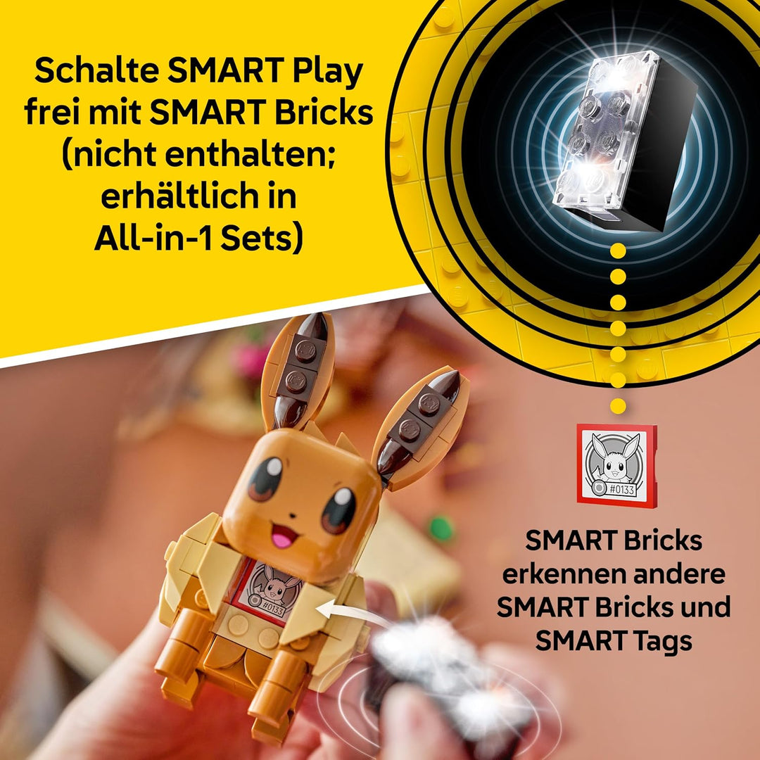 LEGO Pokémon SMART Play: Evoli und Lapras auf Schatzsuche - kompatibles interaktives Spielset mit 3