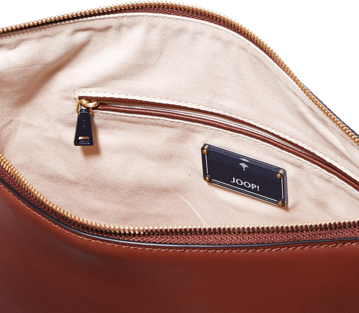 Joop! Nausica Estia Hobo Mvz Schultertasche Braun (Cappuccino), Braun (Cappuccino)