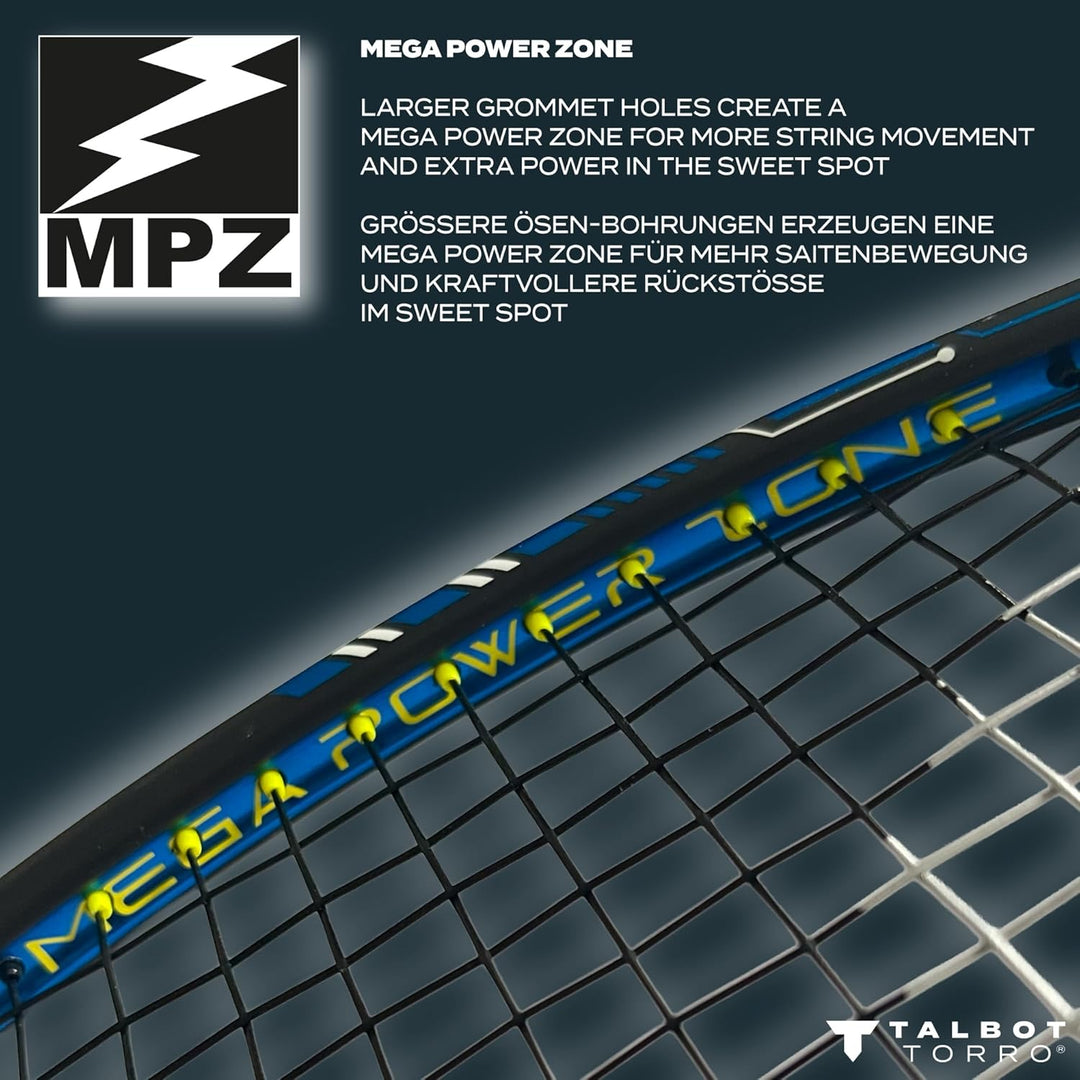 Talbot Torro Badmintonschläger Isoforce 9051 Tato Dura, Ultra Carbon4 mit Kevlar Verstärkung, Top-Ra