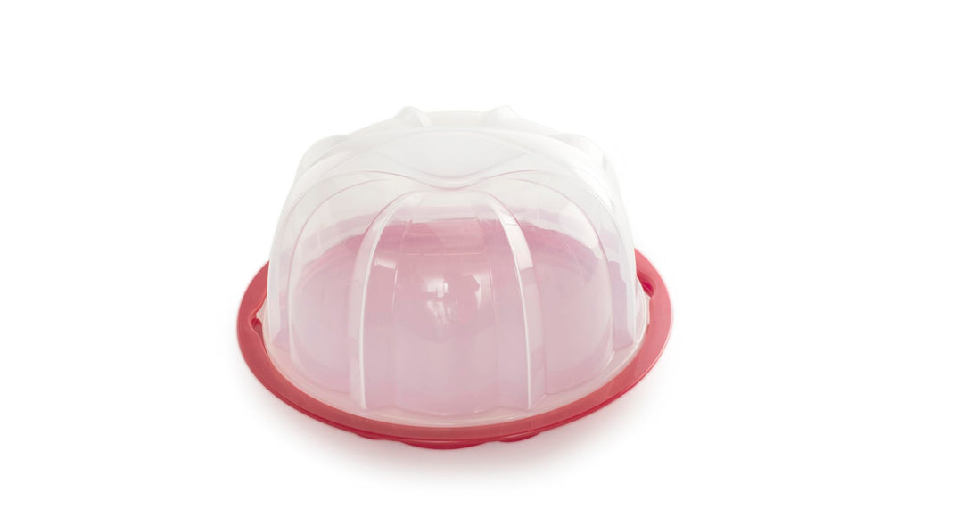 Nordic Ware Kuchencontainer, Kunststoff, Transparent, 33cm Gugelhupf durchscheinende Kuppel Kuchenha